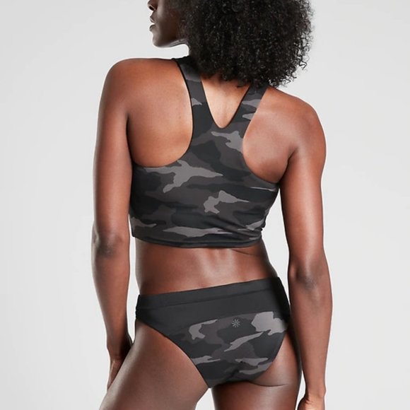 Athleta Freestyle Camo Crop Bikini Top A-C size M - Picture 2 of 3